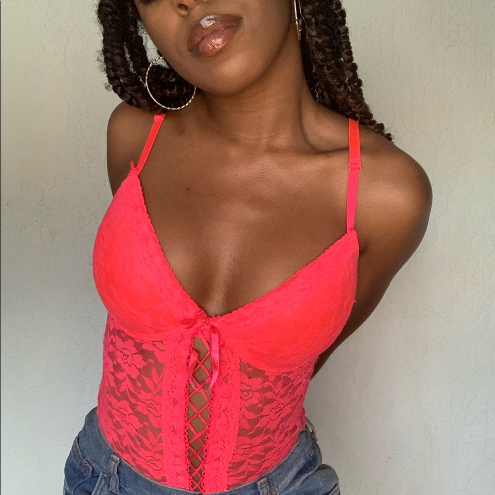 Hot Pink Lingerie Top 🍉